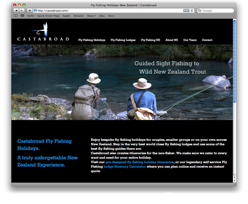 Wordpress Website Castabroad Fly Fishing NZ Website Design