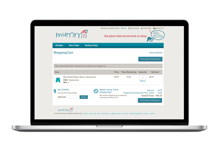 Mummii Custom Magento E Commerce Website Design Duffy Design