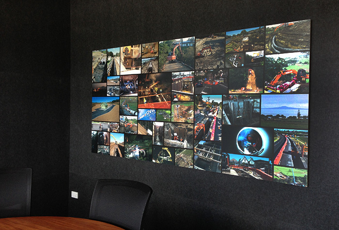 Office Interior Graphics Photo Collage
